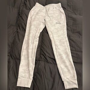 NOBULL White and Gray Camo Sweatpants
